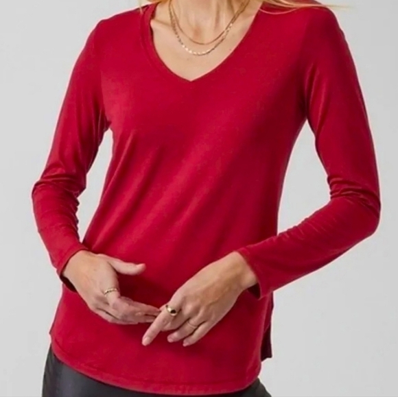 Athleta Essential V-Neck Top - Picture 1 of 4